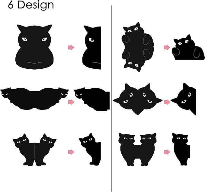 yasest Magnetic Bookmarks - 6 Pieces Assorted Cute Book Markers Clip Set for Women Teachers Students Book Lovers Reading, for School Office Home Supplies, Kawaii Cat Magnet Page Markers
