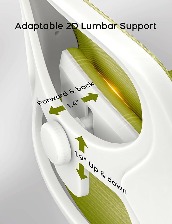 Drafting Chair Tall Office Chair with Flip-up Armrests Ergonomic Computer Standing Desk Chair with Comfy Lumbar Support and Adjustable Footrest Ring for Bar Height Desk(White-Green)