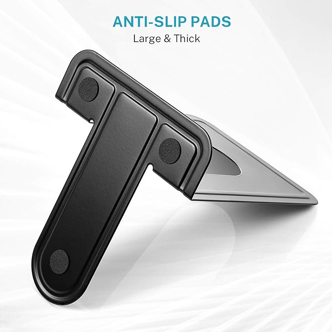 MaxGear Book Ends Universal Premium Bookends for Shelves, Non-Skid Bookend, Heavy Duty Metal Book End, Book Stopper for Books/Movies/CDs/Video Games, 6 x 4.6 x 6 in, Black (6 Pairs/12 Pieces, Large)