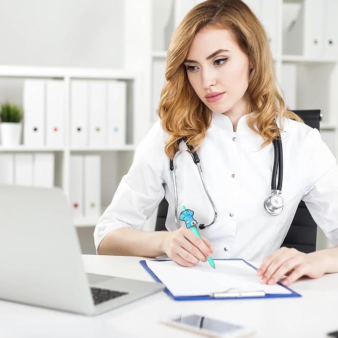 Cute Nurse Pens Funny Nurse Accessories for Work Aesthetic Gel Pen Black Ink Set for Cna Rn Medical Assistant Nursing Student Essentials Nurse Week Gifts Appreciation Gift