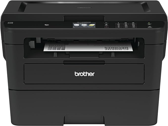 Brother Compact Monochrome Laser Printer, HLL2395DW, Flatbed Copy & Scan, Wireless Printing, NFC, Includes 4 Month Refresh Subscription Trial and Amazon Dash Replenishment Ready,Black