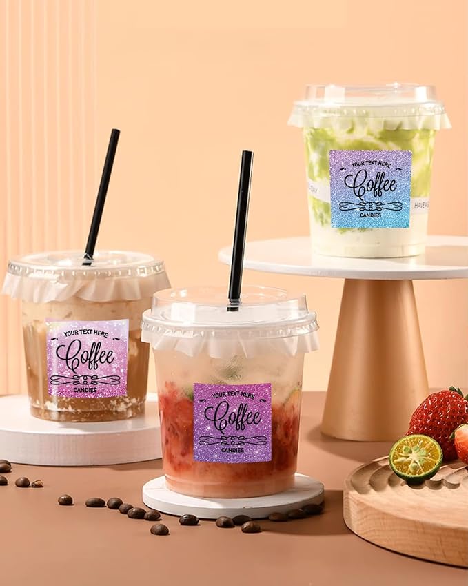 2inch Square Thermal Labels Self-Adhesive, 420 Sheets/3 Roll Printer Labels for Business and Home, Thermal Sticker for/Shipping/Packaging/DIY Logo Design/Thanks Card/Inventory