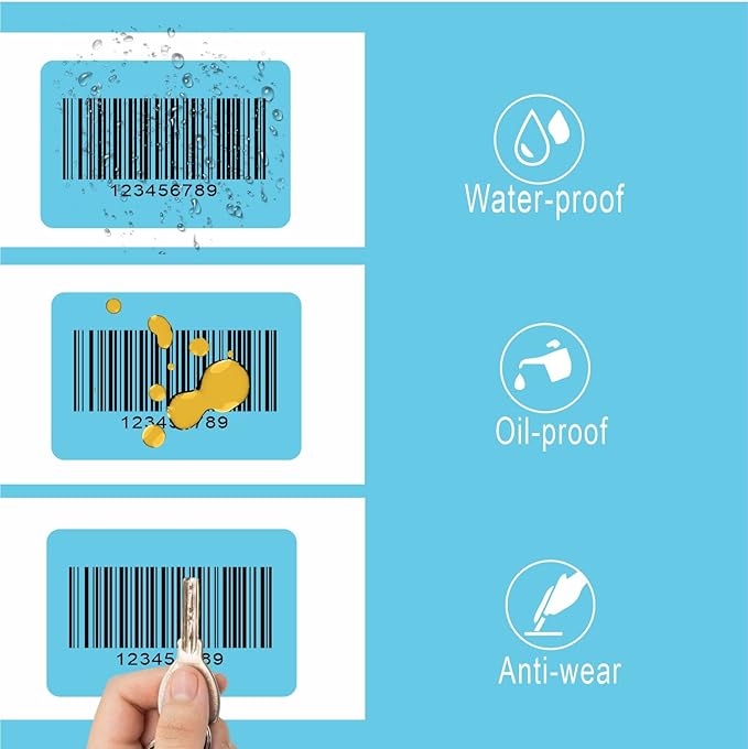 Hybsk 2x1 inch Color Direct Thermal Labels for Shipping, Barcodes, Address, Compatible with Rollo Label Printer & Zebra Desktop Printers,(2"x1",Light Blue)