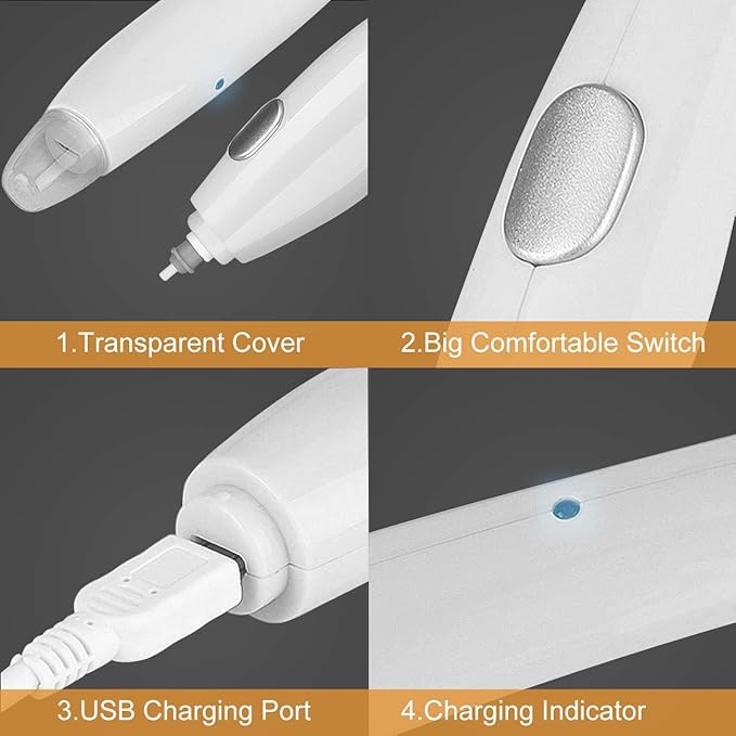 AFMAT Electric Eraser for Artists, 140 Eraser Refills, Rechargeable Electric Eraser for Drawing, Artist Eraser Rechargeable for Drafting, Painting, Sketching, Architectural Plans, Detailer Tool-White