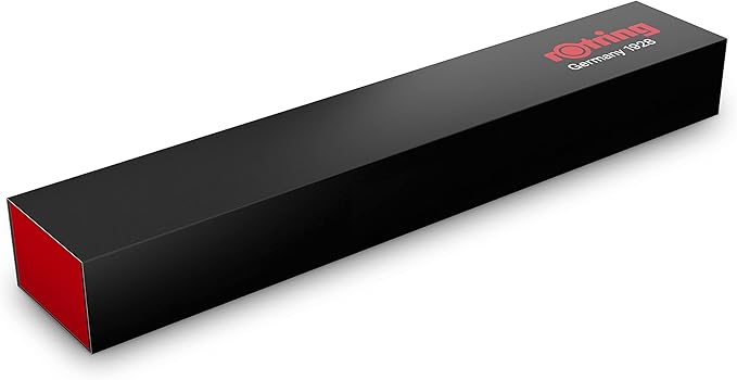 rOtring 600 Ballpoint Pen, Medium Point, Black Ink, Red Barrel, Refillable