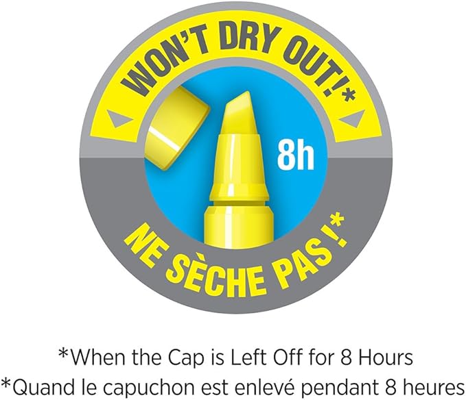 BIC Brite Liner Highlighter, Chisel Tip For Broad Highlighting and Fine Underlining, Assorted Colors, 12-Count (Pack of 18, 216 Count Total)