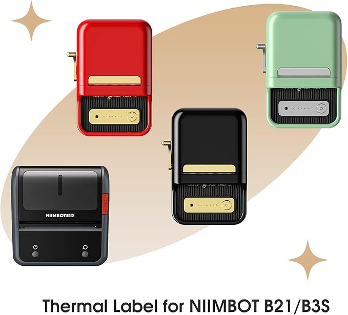 NIIMBOT Labels B1/B21/B3S/K3 Label Maker, 2'' x 2'' (50x50mm) Thermal Sticker Label, Waterproof Price/Memo Labels for NIIMBOT B21/B3S Label Printer, 1 Roll of 150 Self-Adhesive Thermal Labels (White)