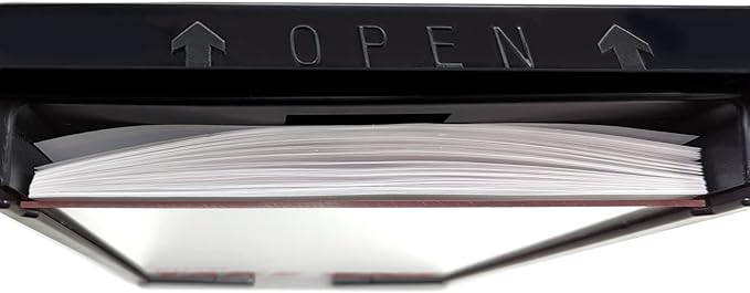 Outdoor Real Estate Brochure Box with Snap Shut Lid, Take One Document Holder Can Hold 100, 8.5 x 11 Documents, Flyers, Literature and Other Outdoor Marketing Needs