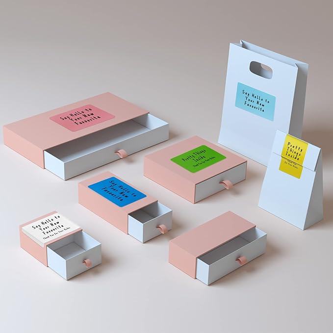 Hybsk 3x2 inch Color Direct Thermal Labels for Shipping, Barcodes, Address, Compatible with Rollo Label Printer & Zebra Desktop Printers(3"x2",Blue)