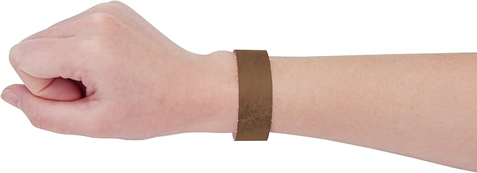 100 Pcs Wristbands, 1-100 Consecutive Numbers Waterproof Tearproof and Printable Wrist Straps Admission Bracelets Tickets (Brown)