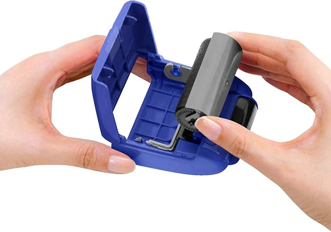 Identity Theft Prevention Security Stamp Wide Roller Security Stamp Kits (Blue)