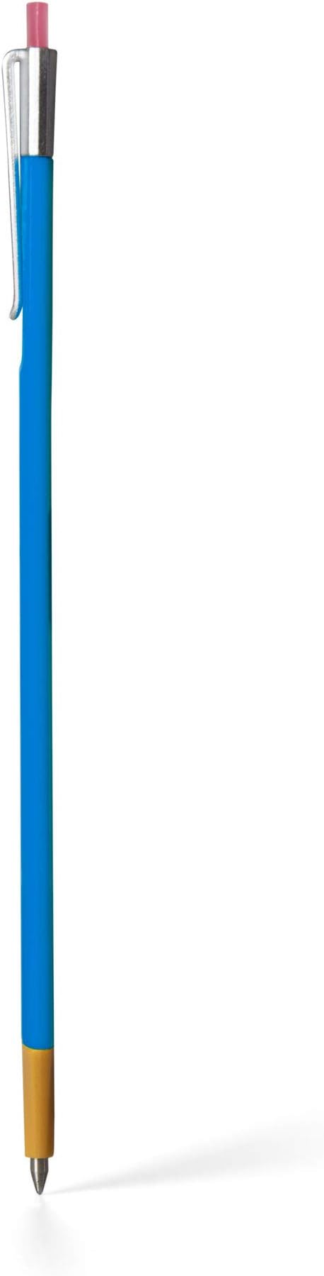 New Pen Bookmark with Refills | Erasable Ballpoint Gel Pen and Bookmark 3-in-1 | Ink Novelty Pen with Eraser | Page Marker | Book Marker | Page Holder Clip | Gift for Reader and Writer (Blue)