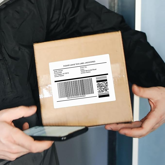 6 Per Sheet Label Address Labels 3-1/3" x 4" Self Adhesive Sheets Shipping Labels Easy Peel & Feed White Stickers for Laser & Inkjet Printers (500 Sheets, 3000 Labels)