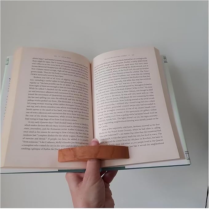 Creative Heart Wooden Bookmark for Men, Wooden Handmade Book Mark Gifts for Men Valentine's Day Christmas (Heart)