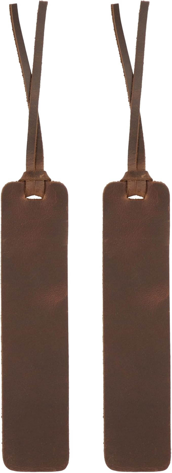 Londo Genuine Leather Handmade Bookmark (Set of 2) (Knotted, Light Brown)