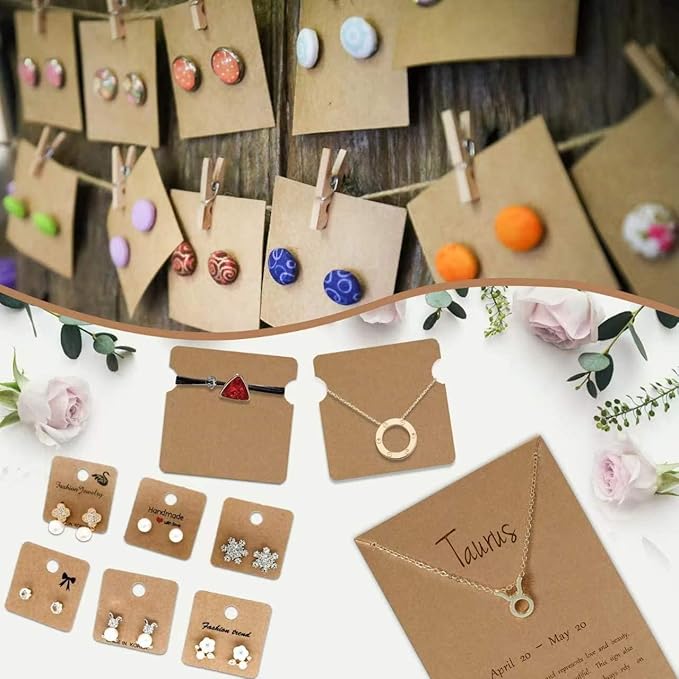 100 Sheets Kraft Paper Brown Cardstock 8.5 x 11, Goefun 80lb Card Stock Printer Paper for Invitations, Menus, Crafts, DIY Cards