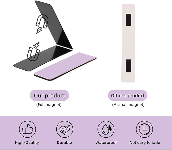 24PCS Magnetic Bookmarks Book Mark - 12 Colors Magnet Bookmark Clips, Cute Book Marks for Reading Women Men, Bookmarks for Book Lovers