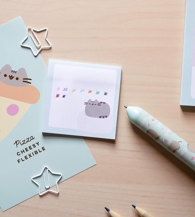 Grupo Erik Pusheen Pen | 10 In 1 Ballpoint Pen With 3D Pusheen Cat Topper | Pusheen Gifts - Pusheen Stationery | Multi Colour Pen | Cute Pen | Kawaii pen - Kawaii Stationery
