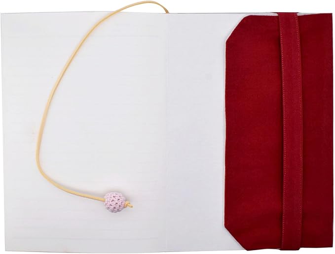 BLBMH A5 Book Covers for Paperbacks Persimmon Adjustable Fabric Book Sleeve Cover Protector Fit for 5.5x8.2 inch Hardcover Softcover Book Novels Notebook - BC55 Red