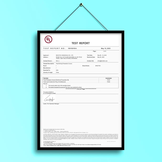 Binditek 500 Pack 12 Mil Sand-Textured Polycover - Midweight for Business Reports and Proposals - Lightly Textured Sand Finish - with Square Corners, Un-Punched, Black Color, Office Supplies