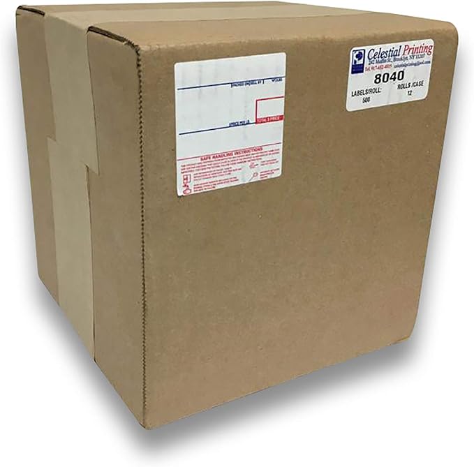 CAS LST-8040 Printing Scale Label, 58 x 60 mm, UPC/Safe, 12 Rolls per Case, CAS Scale Labels 8040, Guaranteed Quality, Try It!.