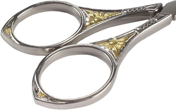 JubileeYarn Sun Motif Embroidery Scissors - Silver - 30 Scissors