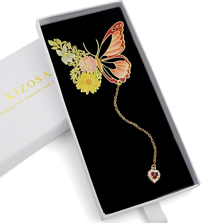 Butterfly Bookmarks for Women,Cute Funny Metal Bookmark,Unique Gifts Book Markers for Women Book Lovers,Teacher Appreciation Gifts,Valentine Mother's Day Christmas New Year Birthday Gift