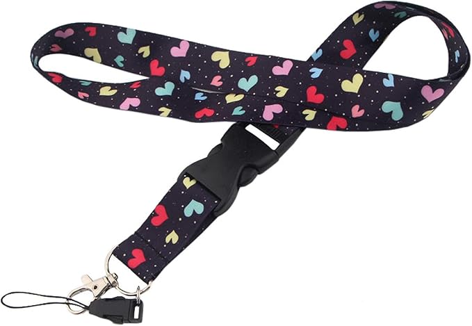 Yiflin Cute Neck Lanyard for Keys, Keychain, Wallet, ID Card Holder, with Quick Release Buckle