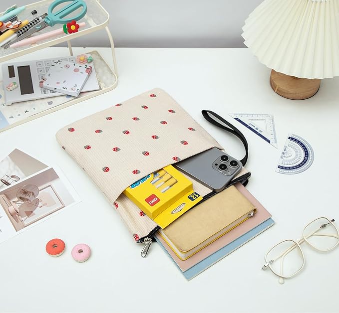 Book Sleeve, Book Covers for Paperbacks with Zipper, Book Lover Gifts