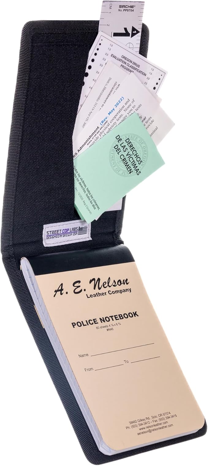 Tactical Field Notebook Cover for Police Officers and Law Enforcement