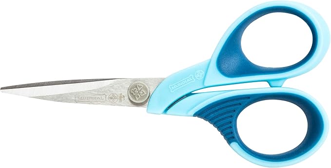 Mundial 1968-4 SuperEdge 4.25 Inch Embroidery Scissors Blue Handle