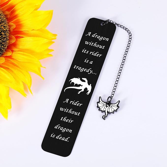 Dragon Merch for Women Men Dragon Bookmark for Him Her Fantasy Bookmark for Teen Girls Cool Book Marker Gift for Book Lover Book Fans Book Accessories Birthday Gift for Book Nerd Novel Gift