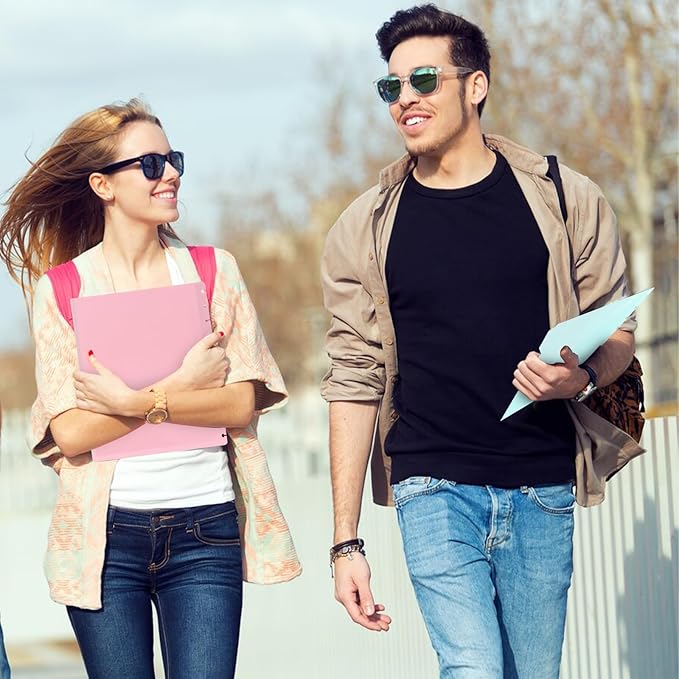 15Pcs Letter Size Discbound Pocket Dividers Dividers with Tabs and Pockets Discbound Pocket Folders 8.5 x 11 DiscBound Binder Dividers Plastic Dividers with Tabs DiscBound Planner Supplies for Office