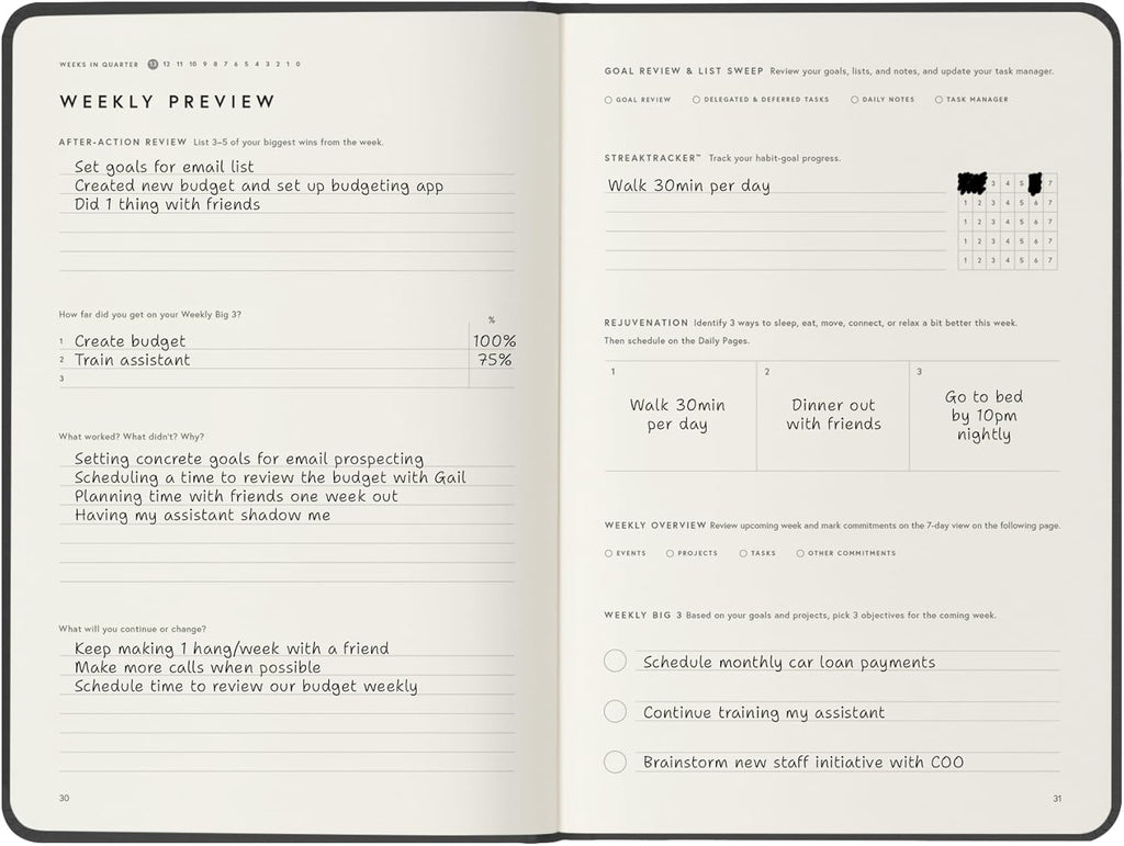 Full Focus Gray Linen Planner by Michael Hyatt - The #1 Daily Planner to Increase Focus, Eliminate Overwhelm, and Achieve Your Biggest Goals - Hardcover