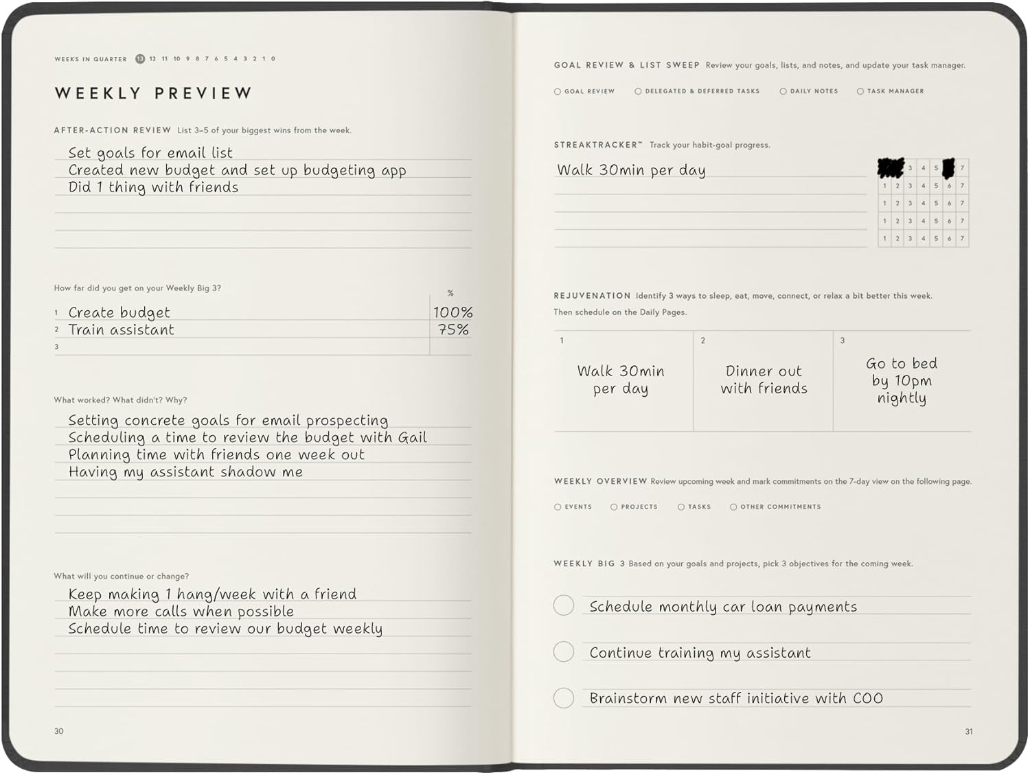 Full Focus Gray Linen Planner by Michael Hyatt - The #1 Daily Planner to Increase Focus, Eliminate Overwhelm, and Achieve Your Biggest Goals - Hardcover