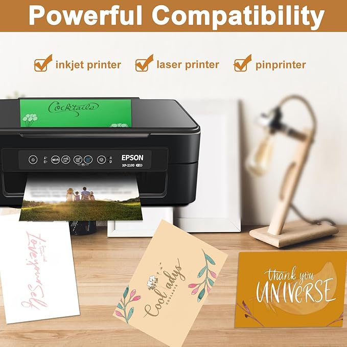 120 Sheets Shimmer Gold Cardstock 8.5 x 11 Metallic Paper, 250gsm/92lb Thick Paper Card Stock for Birthday Decorations, DIY Cards Making, Greeting Cards, Wedding Invitations, School Crafting