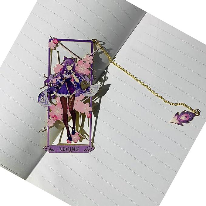 Albedo with Chain Original Genshin Impact Metal Bookmark - Collect All Your Favorite Characters!