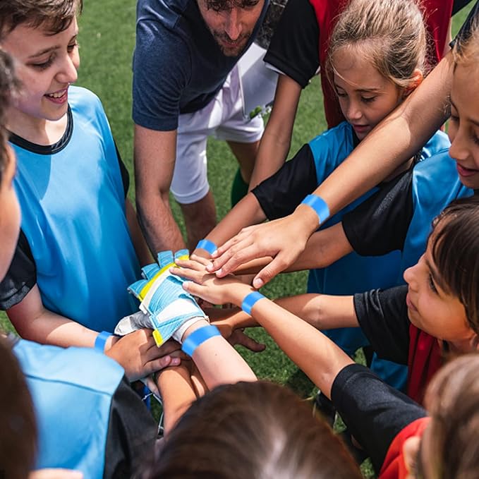 REHALY 1400 Pack Wristbands for Events Paper Wristbands Waterproof Paper Bracelets Neon Wrist Bands Colored Wristbands Adhesive Hand Bands Armbands for Concerts(Red)