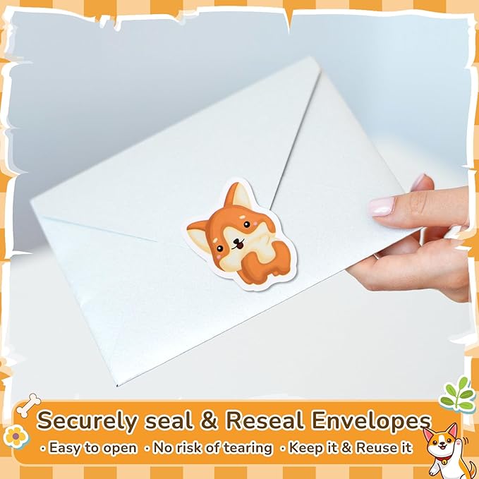 1 Roll Animal Stickers Reward Cute Space Stickers Office Supplies Incentives Sticker Animal Party Favor Decal, 500 Pcs Each Roll(Dog)