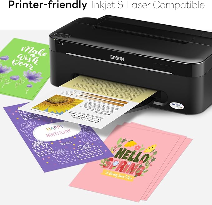 Colored Card Stock 8.5 x 11 Assorted, Goefun Colored Cardstock 25 Colors, 80lb Colorful Printer Paper, Multicolor Construction Paper for Crafts & Scrapbooking