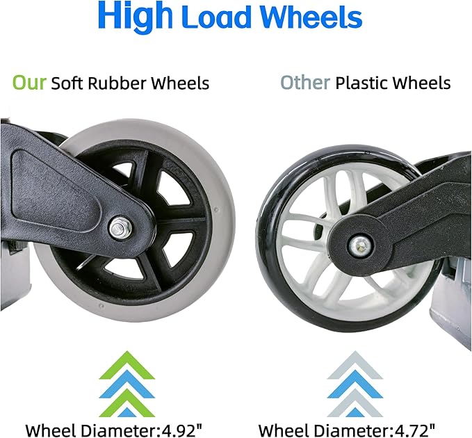 Folding Hand Truck with 2 Silent TPR Wheels, 165lbs Capacity Lightweight Portable Folding Dolly Multi-fuctional Foldable Hand Cart Heavy Duty Utility Cart for Home Office and Travel Use