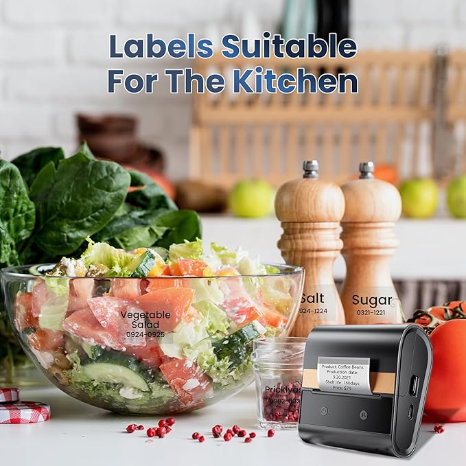 M260 Clear Thermal Labels 1.57'' x 1.18'' (40 x 30 mm), Multi-Purpose Adhesive Transparent Thermal Labels Compatible with Label Maker M110/ M220/ M221/ M120/ M200/M150/M100, 230 Labels/Roll