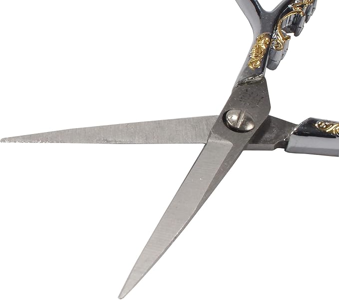 JubileeYarn Scrollwork Embroidery Craft Scissors - Silver - 1 Scissor