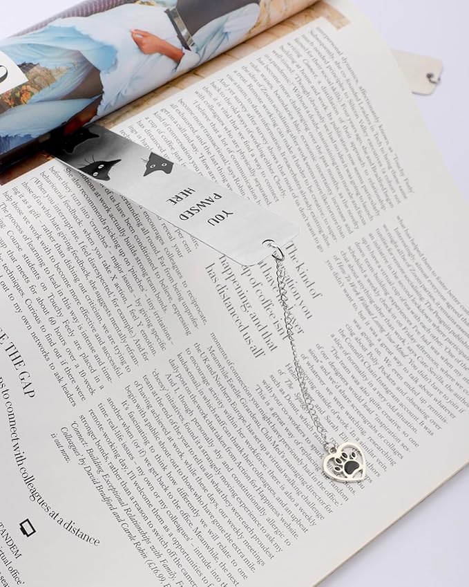 Black Cat Bookmark Gifts for Women, Book Markers for Reading Women Teens, Cat Bookmark Box Gifts for Cat Lovers, Cat Lover Female Friends Birthday Gifts Book Club Reading Gifts 01
