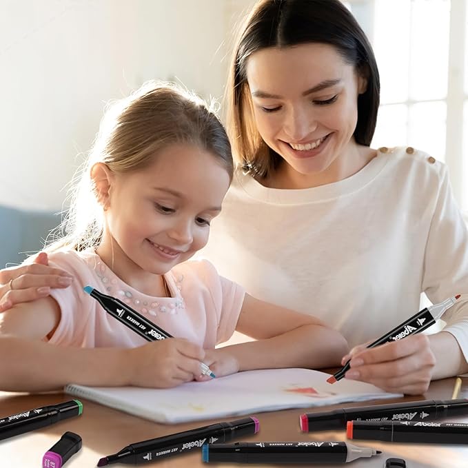 262 Colors Alcohol Markers Set, Dual Tips Blender Art Markers for Drawing, Permanent Sketch Markers for Kids adult coloring, Alcohol Based Markers, Adults Coloring and Artist Illustration.