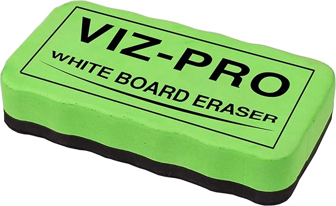 VIZ-PRO Magnetic White Board Eraser, 3 Colored Eraser, 3 Piece