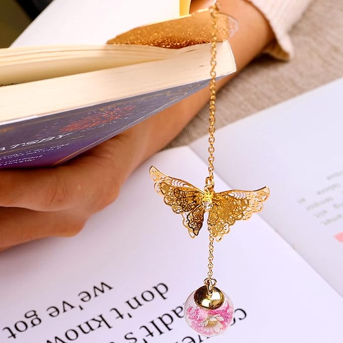 Toirxarn Metal Leaf Bookmark - Unique Gift for Women Ideal for Birthday Teacher Appreciation Mother's Day, Chic Literary Accessory & Elegant Reading Companion for Readers and Book Lovers