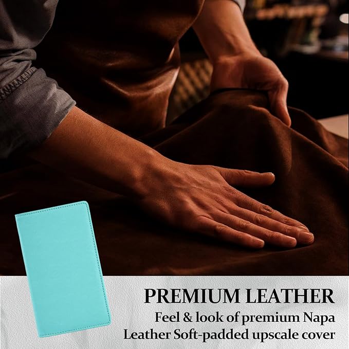 300 Card Capacity Leather Business Card Book Holder Organizer, Card Binder Professional PU Name Card Credit Cards Booklet (Multiple Colors Optional)