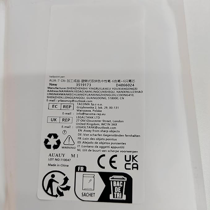 AUAUY 6PCS Gel Pens, Retractable Quick Dry Gel Ink Pen, Pens for Journaling with 6 Refill, Cute Pens, Smooth Writing Pens, 0.5mm Black Ink Pens, Office School Supplies Kids Gift（Double Matching Color）