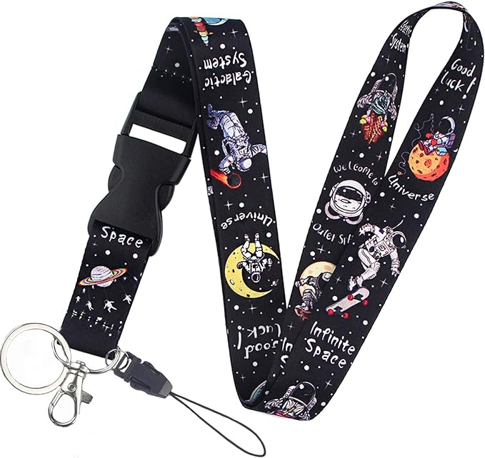 Yiflin Cute Neck Lanyard for Keys, Keychain, Wallet, ID Card Holder, with Quick Release Buckle
